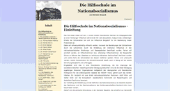 Desktop Screenshot of hilfsschule-im-nationalsozialismus.de